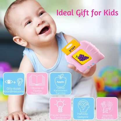 JuvoToys™ Dijital İngilizce Sesli Flash Kartları - PVC Kart Şeffaf Koruma