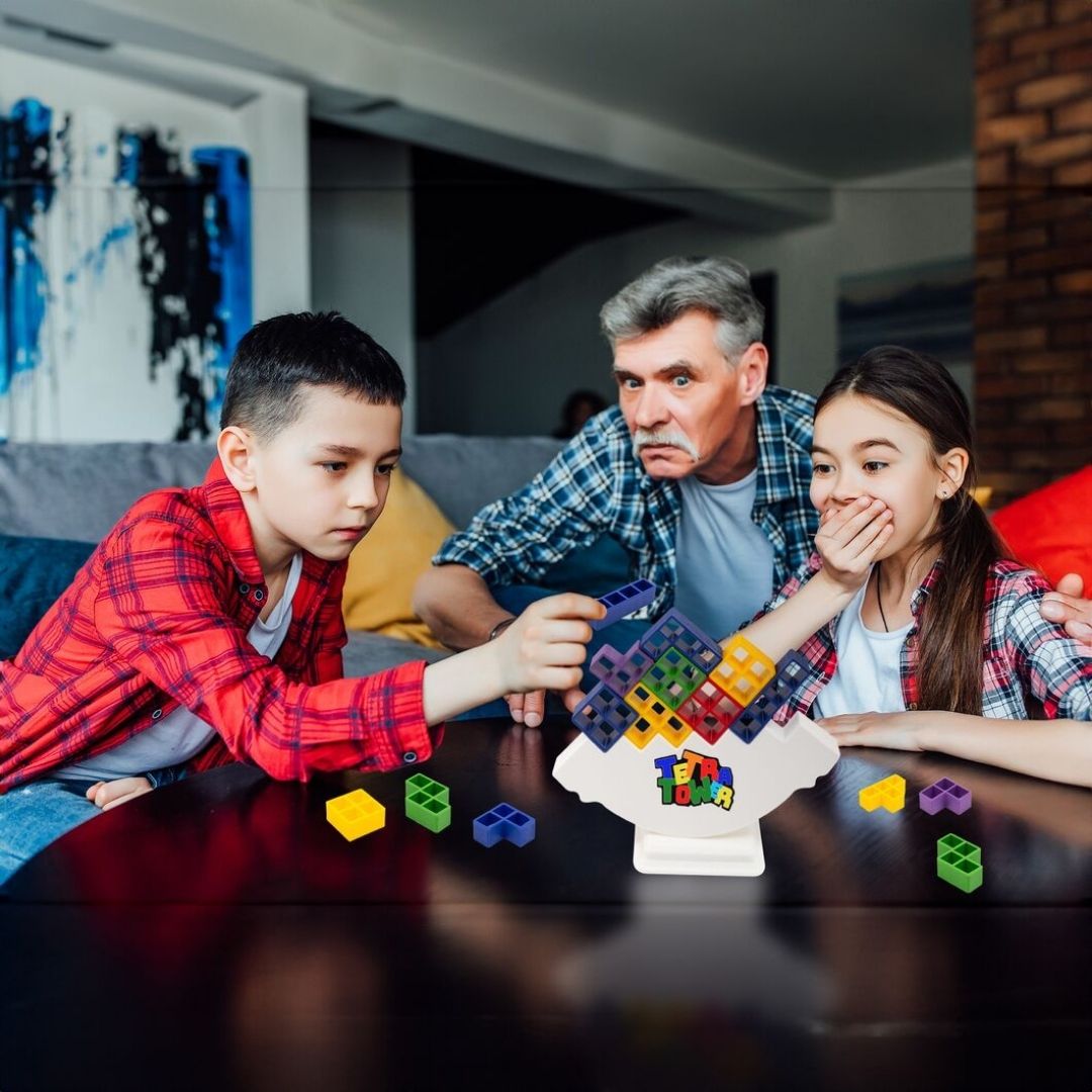 JuvoToys™ Tetra Kule Denge Oyunu