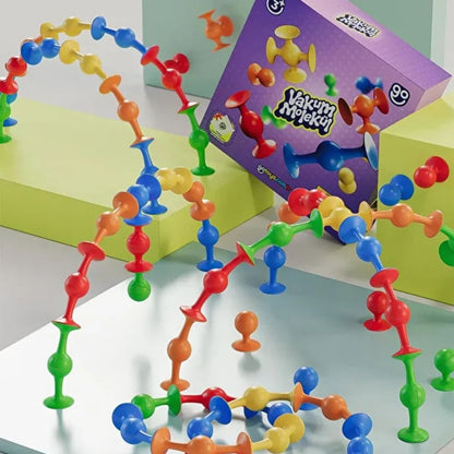 JuvoToys™ Vakum Molekül 25 Parça Yapı Taşları