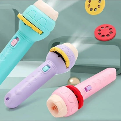 JuvoToys™ 56 Farklı Resimli Projeksiyonlu Eğitici El Feneri