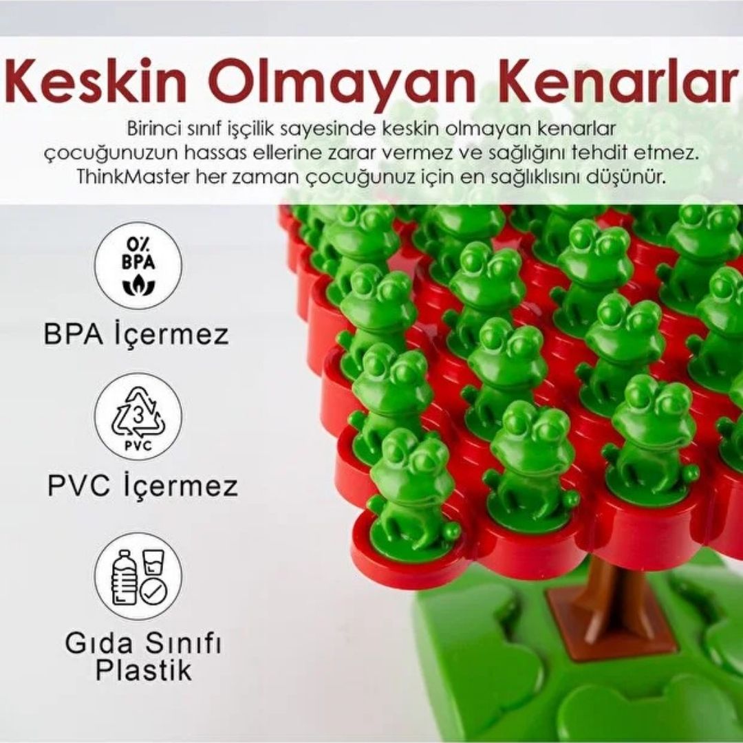 JuvoToys™ Kurbağa Denge Oyunu