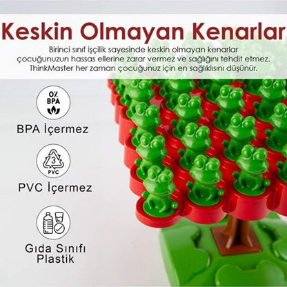 JuvoToys™ Kurbağa Denge Oyunu