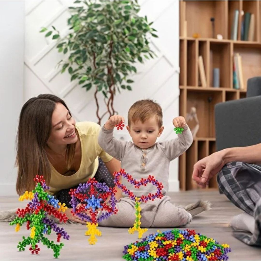 JuvoToys™  Master Molekül 5 Renk 120 Parça - STEM Eğitimi Uyumlu