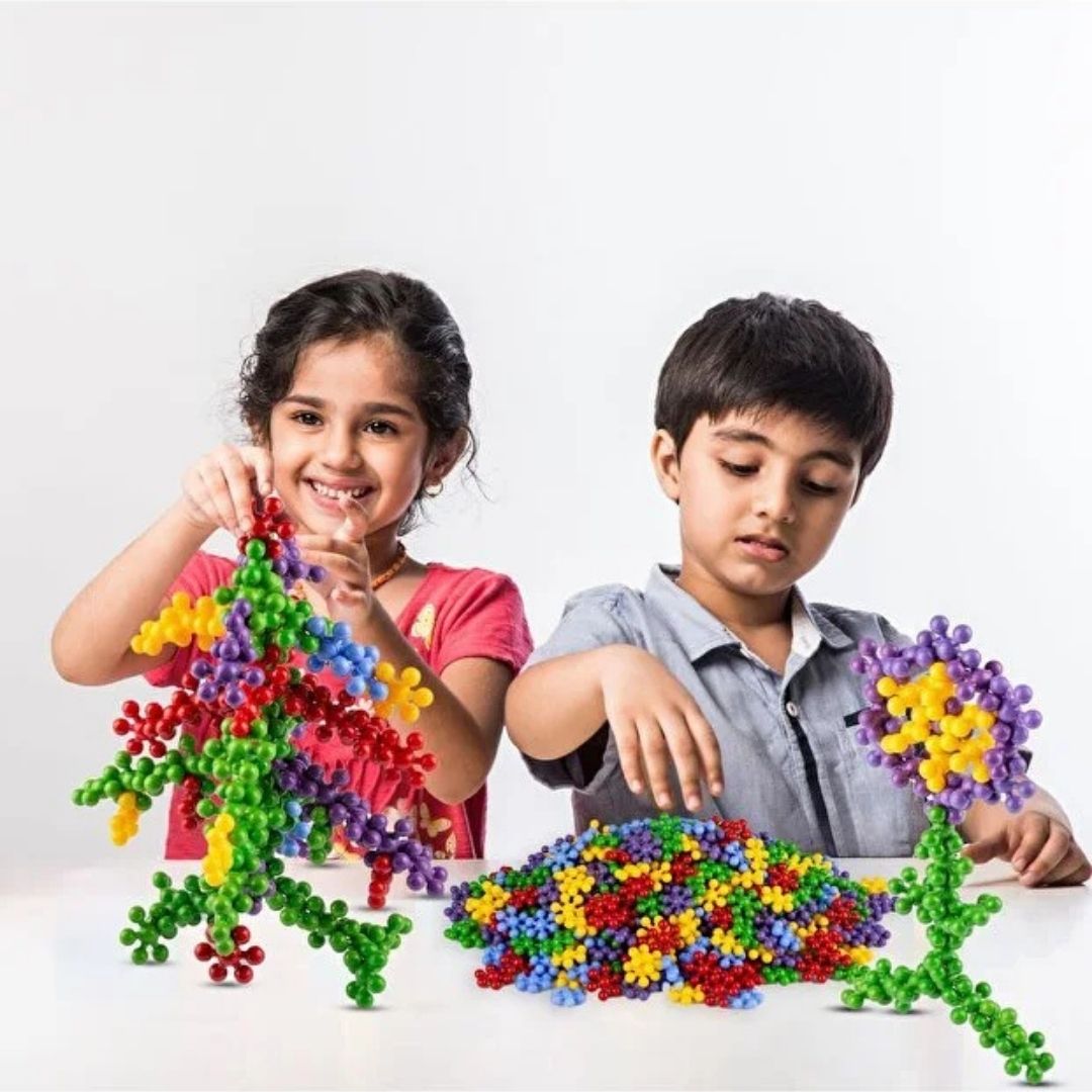 JuvoToys™  Master Molekül 5 Renk 120 Parça - STEM Eğitimi Uyumlu