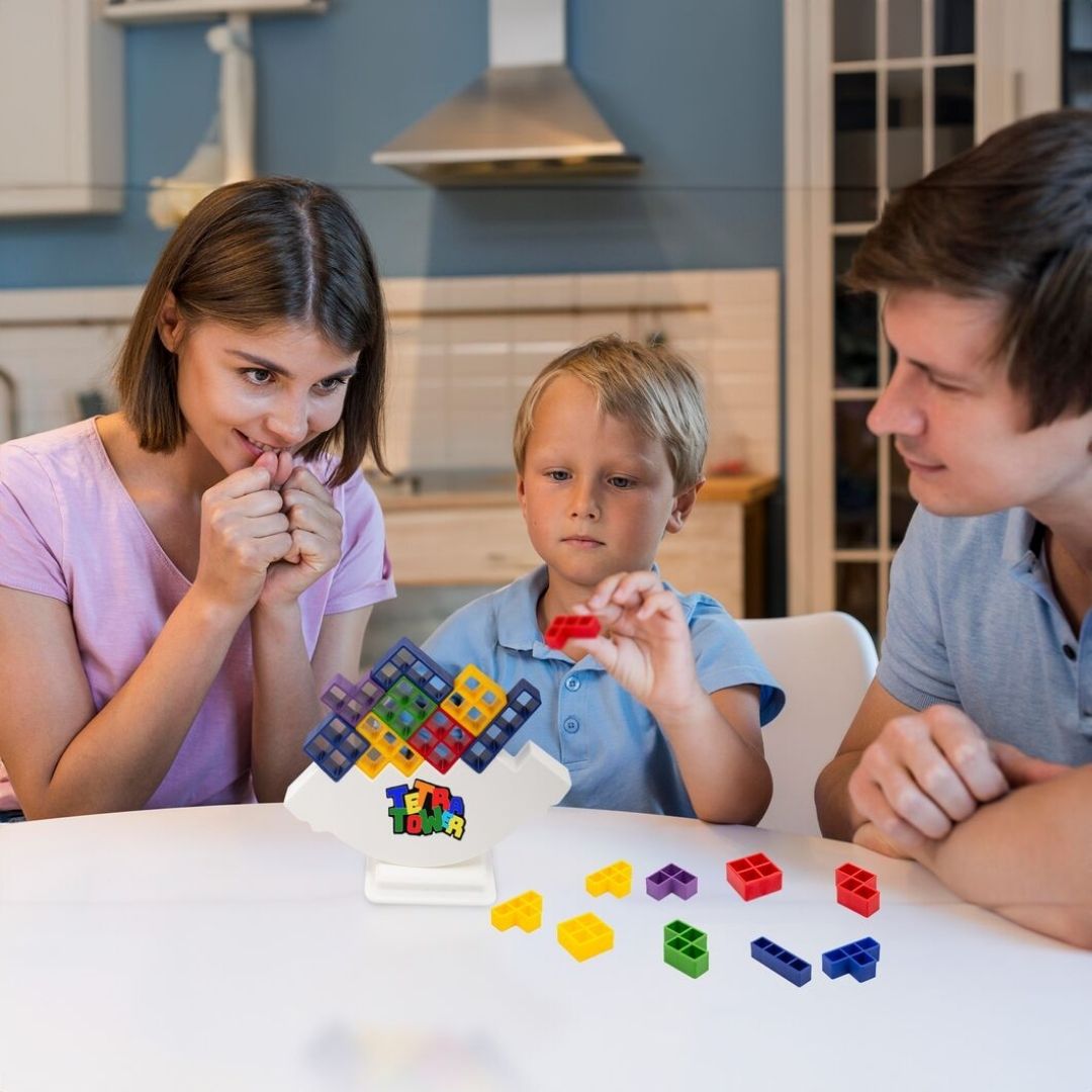 JuvoToys™ Tetra Kule Denge Oyunu